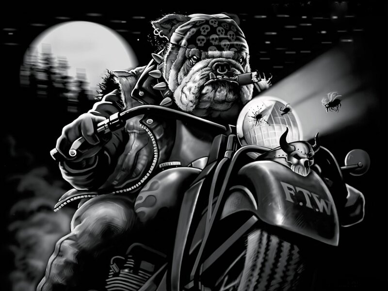 Bulldog Biker