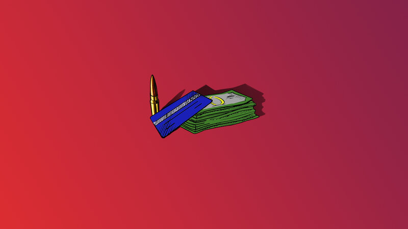 Bullet and Money Stack