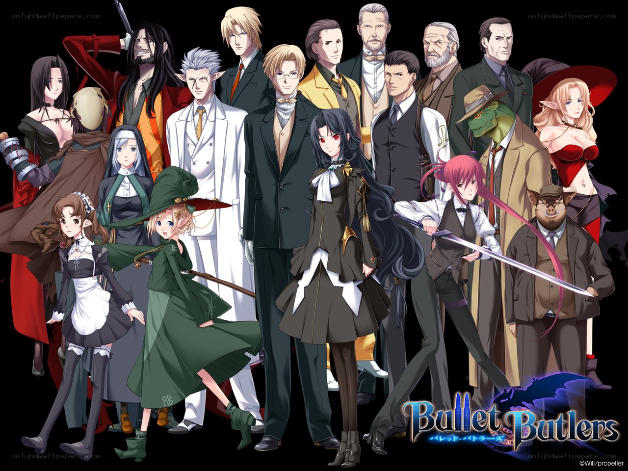 Bullet Butlers character lineup