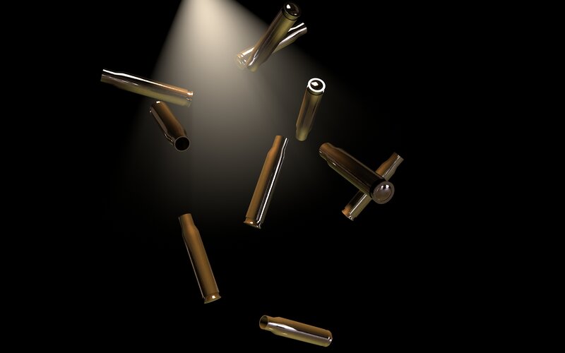 Bullet Casings Falling