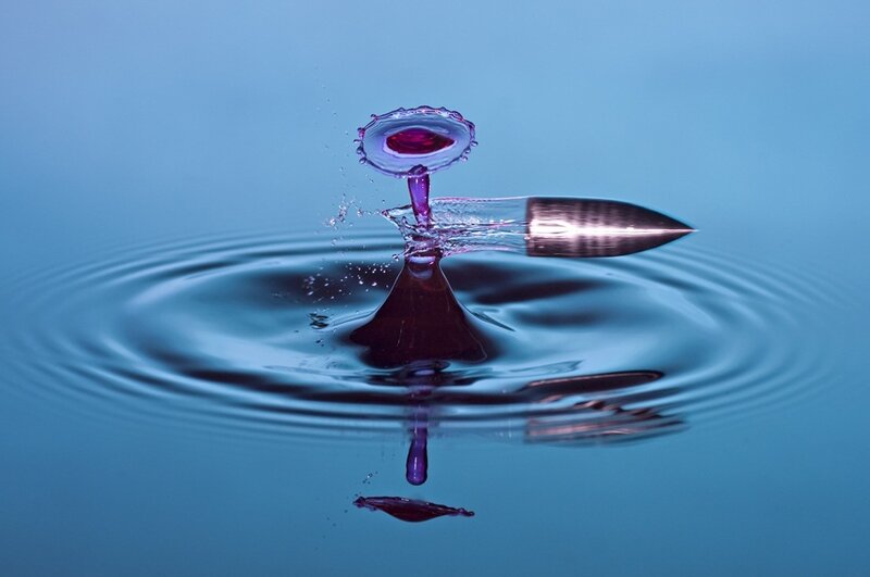 Bullet Hitting Water