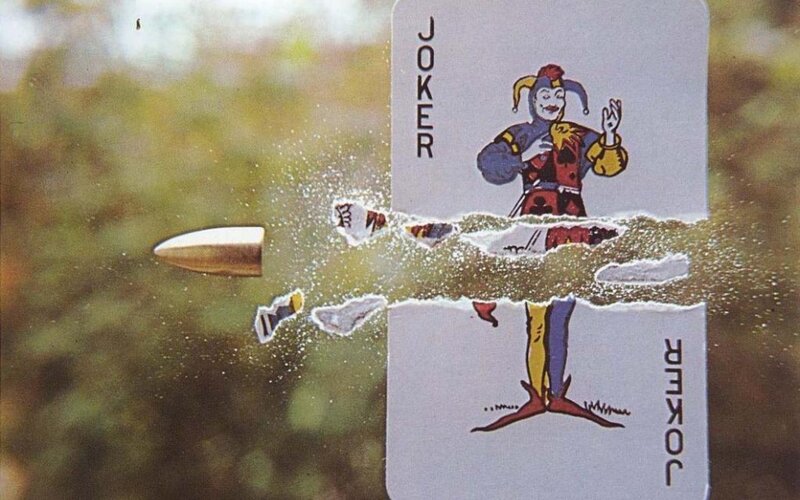 Bullet Piercing Joker Card