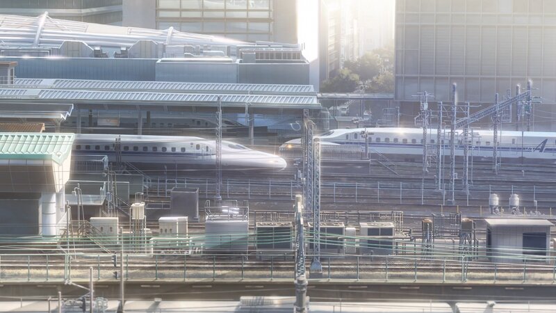 Bullet Trains at Station