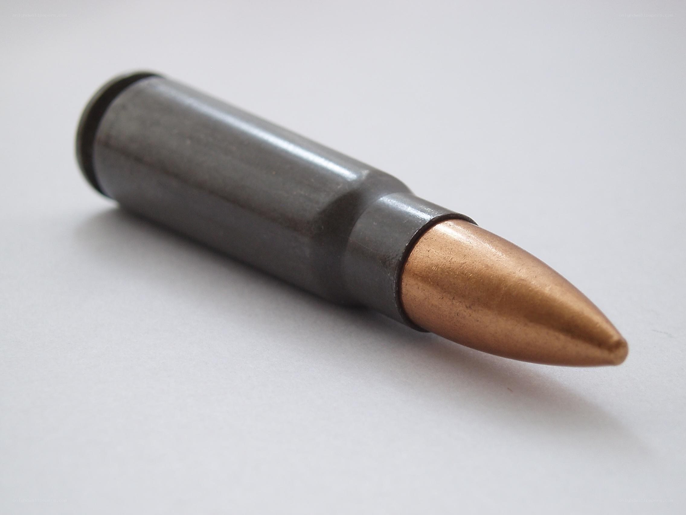 bullet with copper-jacketed bullet