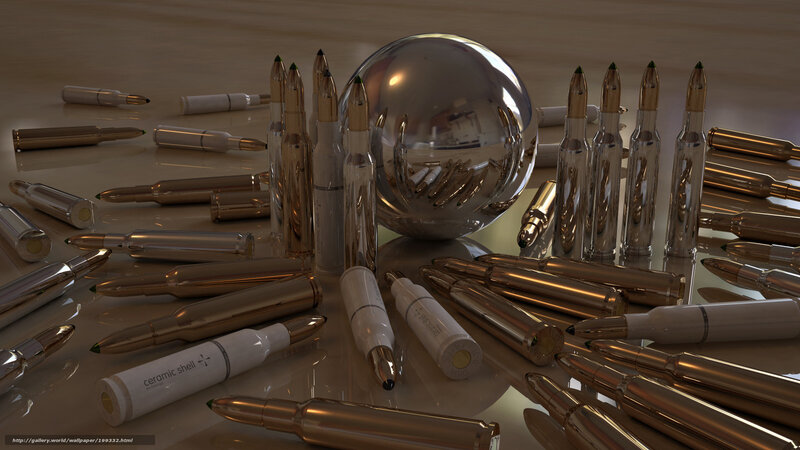 Bullets and a reflective sphere