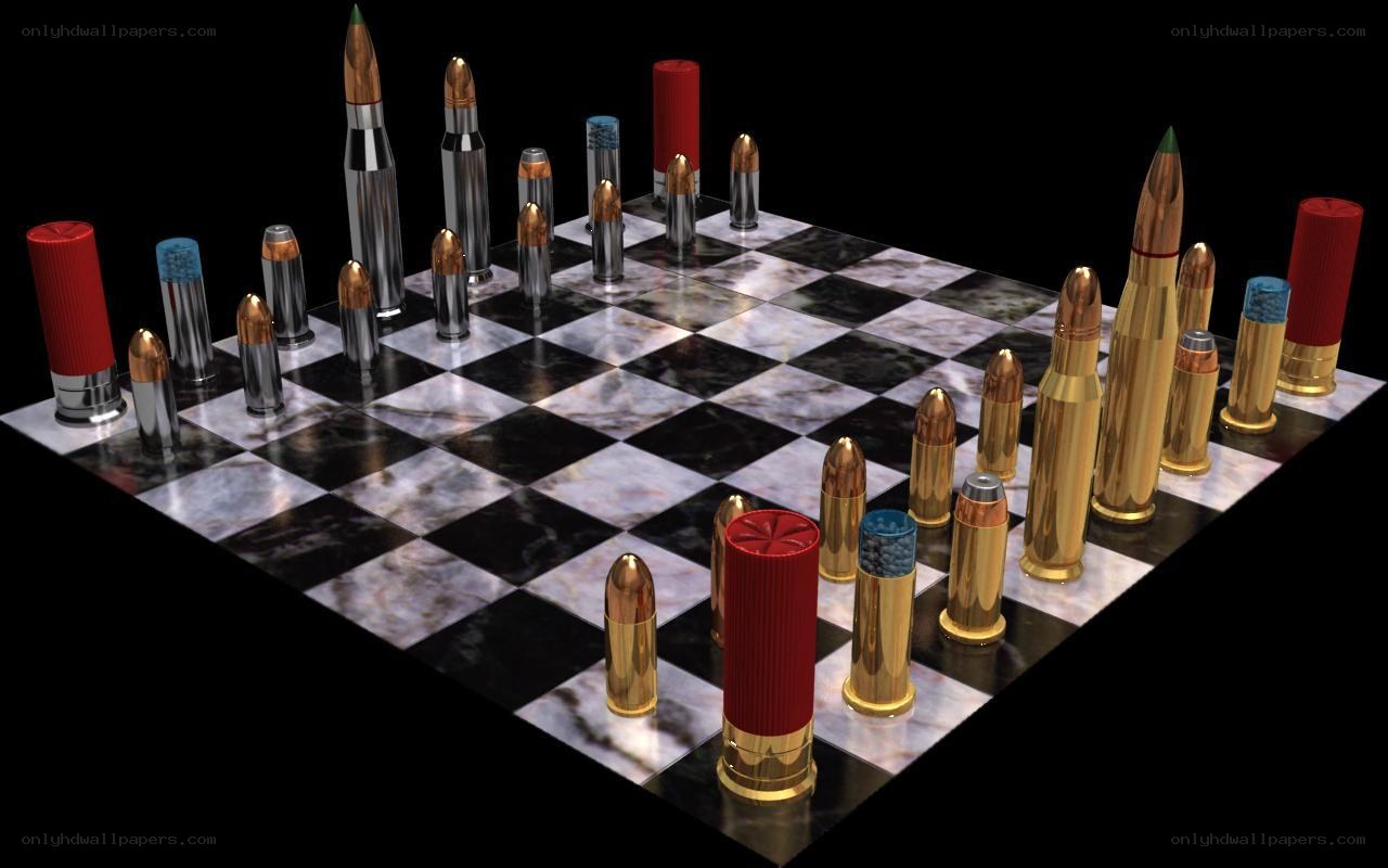 Bullets as chess pieces