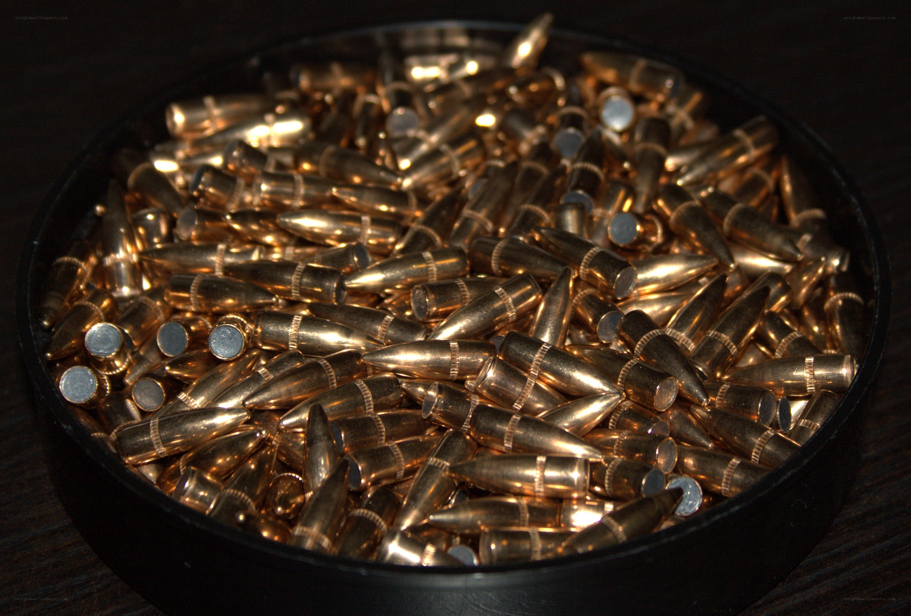 Bullets in a container