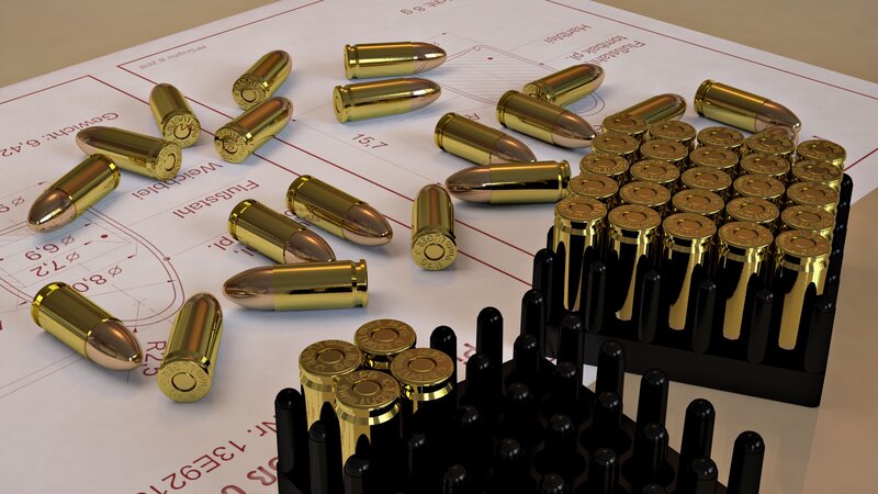 Bullets on a technical drawing