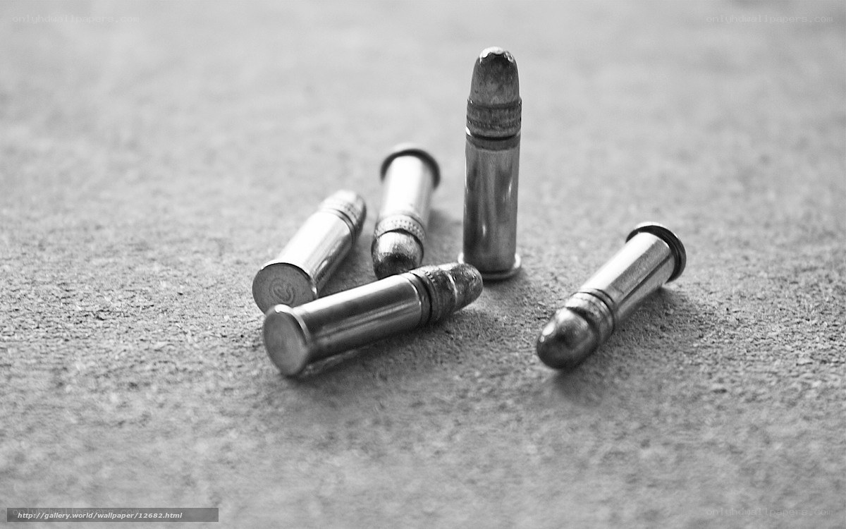 Bullets on a textured surface
