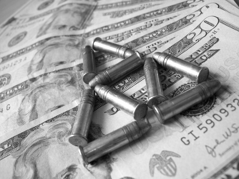 Bullets on money