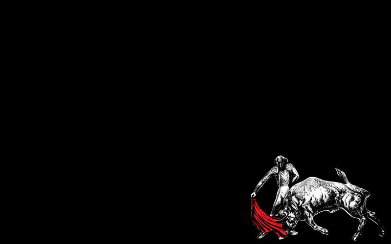Bullfighting scene illustration