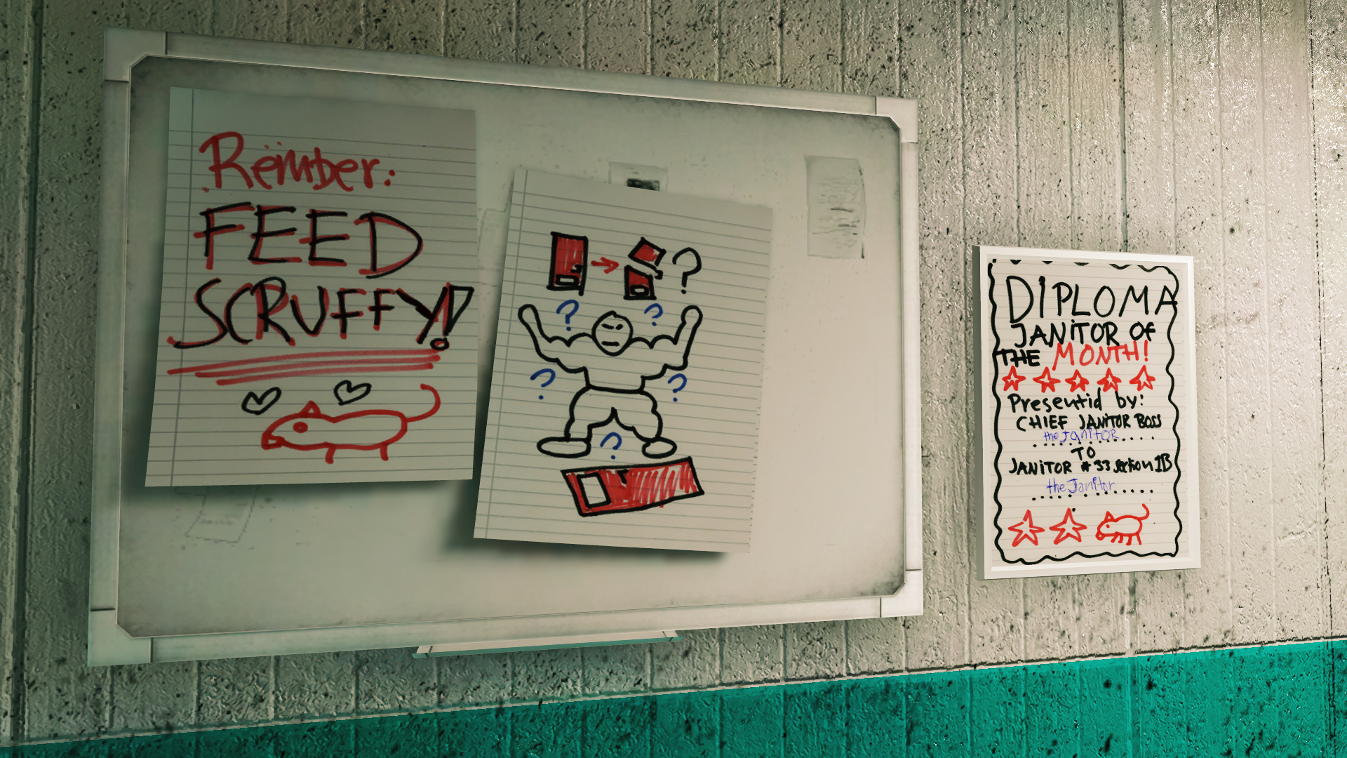 Bullpen with hand-drawn notes