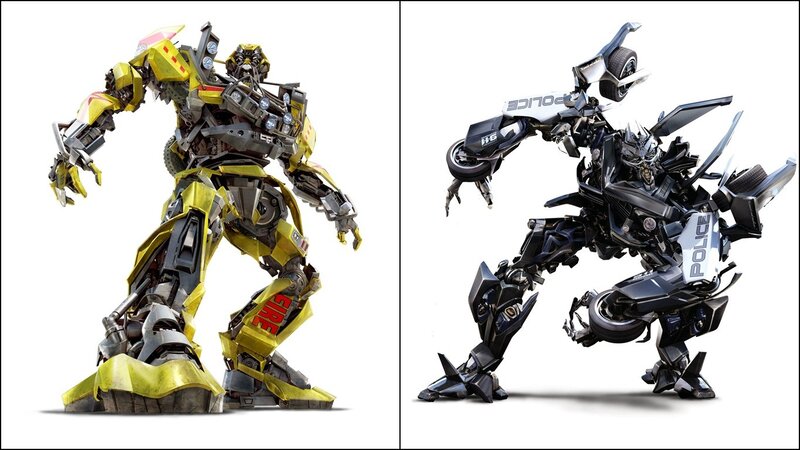 Bumblebee and Blackout robots