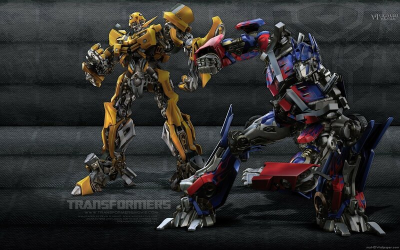 Bumblebee and Optimus Prime