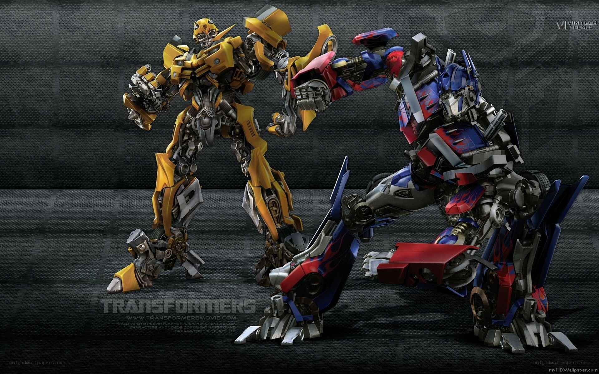 Bumblebee and Optimus Prime