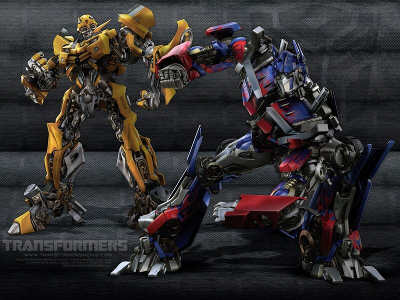 Bumblebee and Optimus Prime