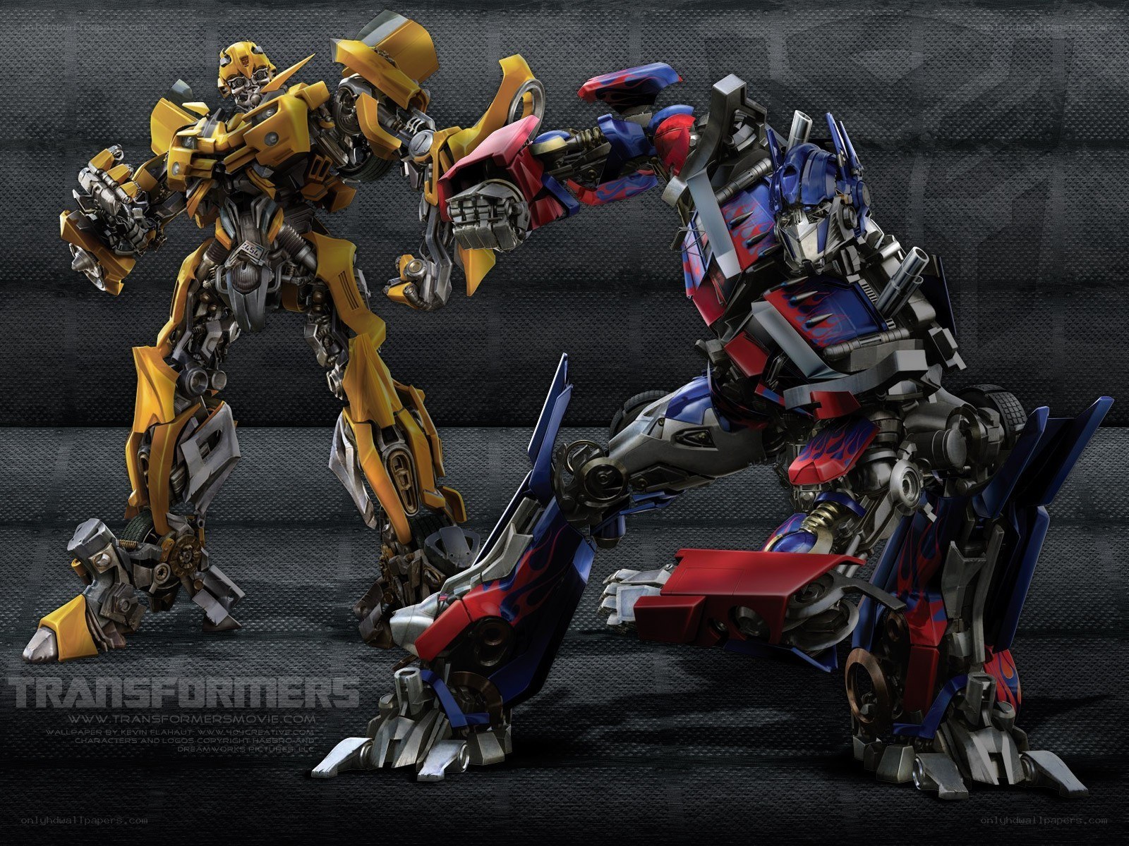 Bumblebee and Optimus Prime
