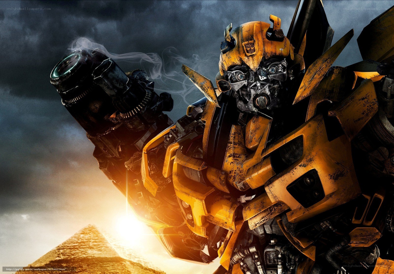 Bumblebee in battle