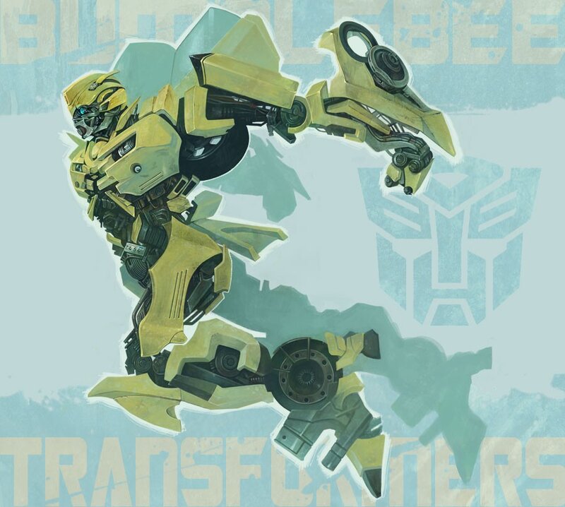 Bumblebee robot action pose