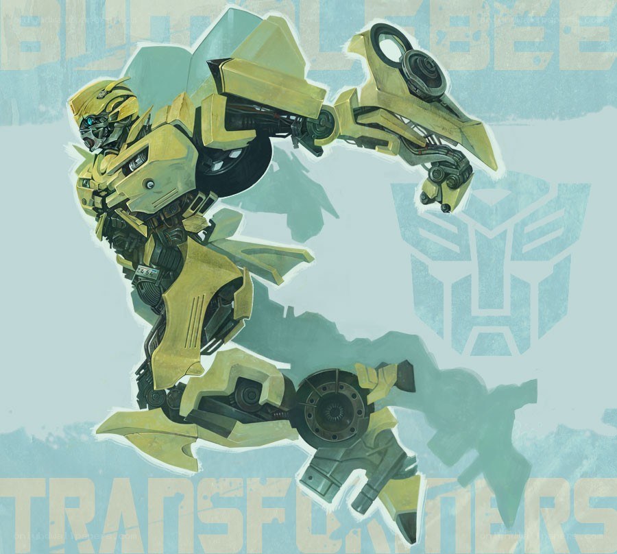 Bumblebee robot action pose