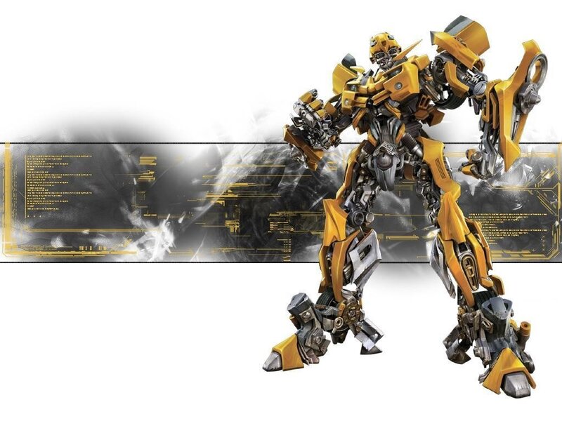 Bumblebee Robot Character — Yellow, Dramatic