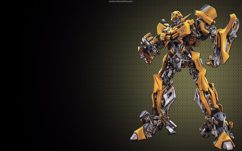 Bumblebee Robot Character — Yellow
