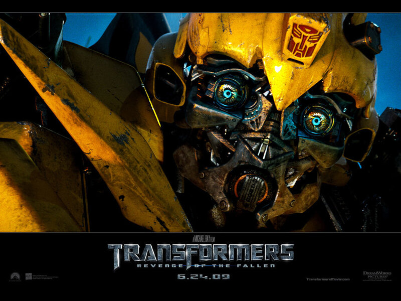 Bumblebee Robot Face — Yellow, Dramatic