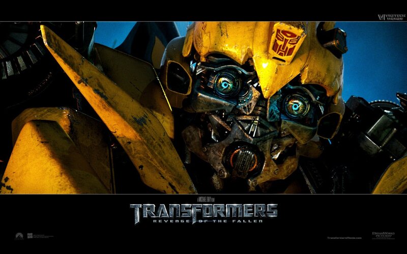 Bumblebee Robot Face — Yellow