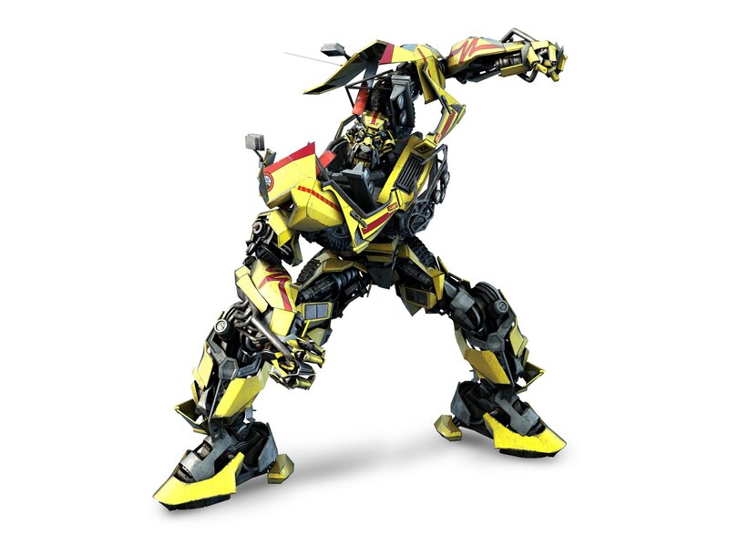 Bumblebee robot in action pose