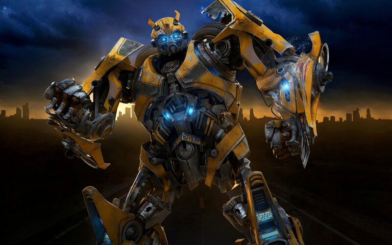 Bumblebee robot in battle