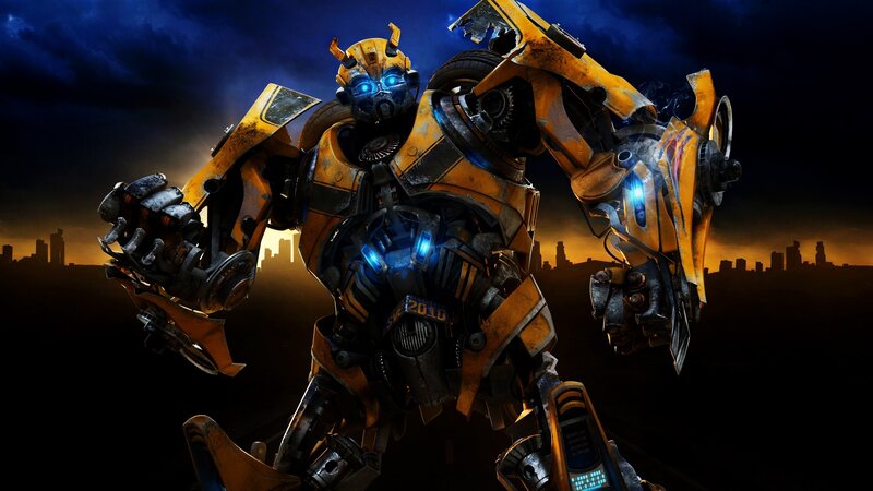 Bumblebee robot in battle stance