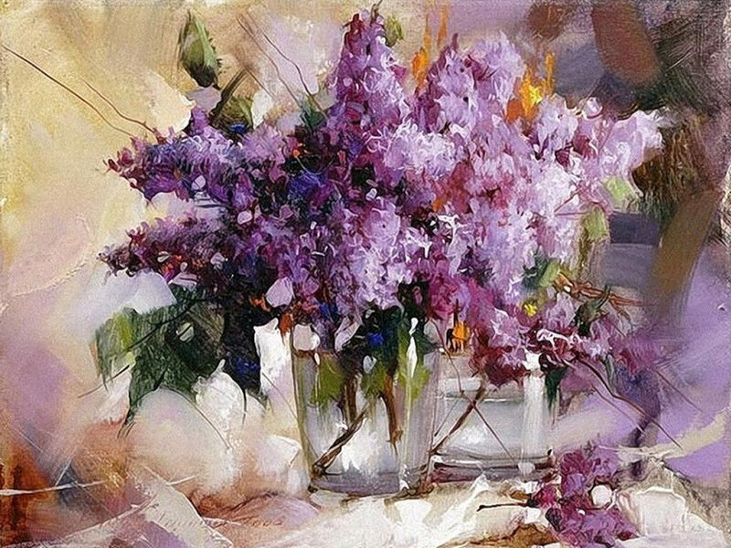 Bunch of Purple Flowers