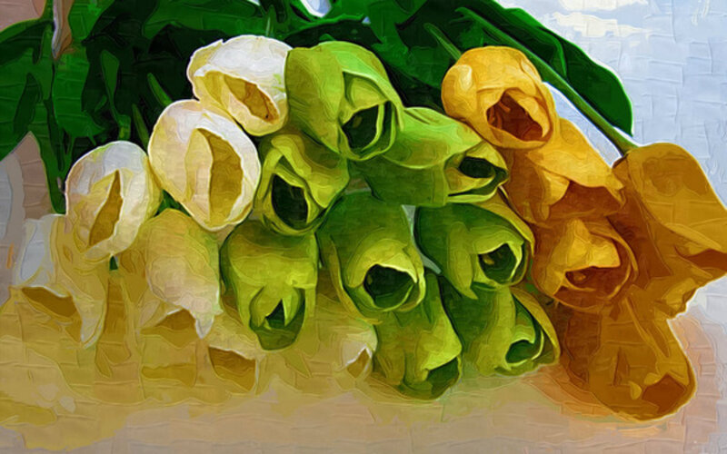 Bunch of Tulips — Green