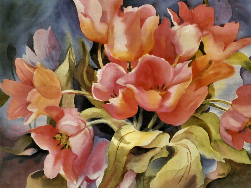 Bunch of Tulips — Pink