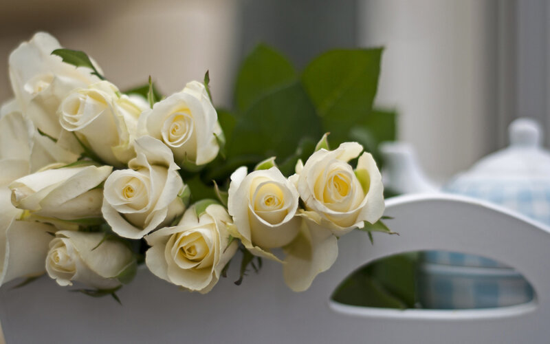 Bunch of White Roses