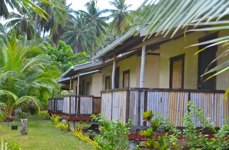 Bungalow with Bamboo Railing