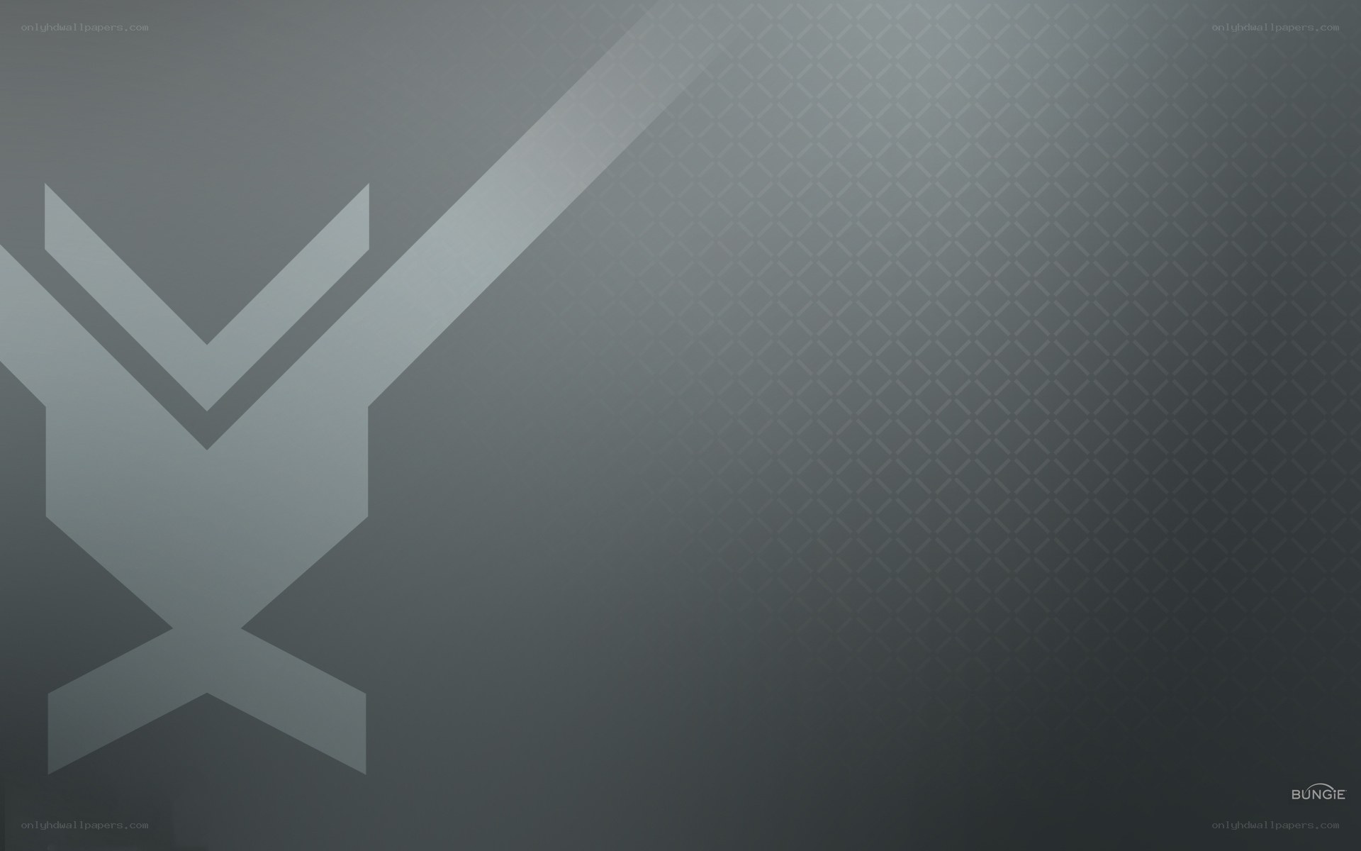 Bungie logo on gray background