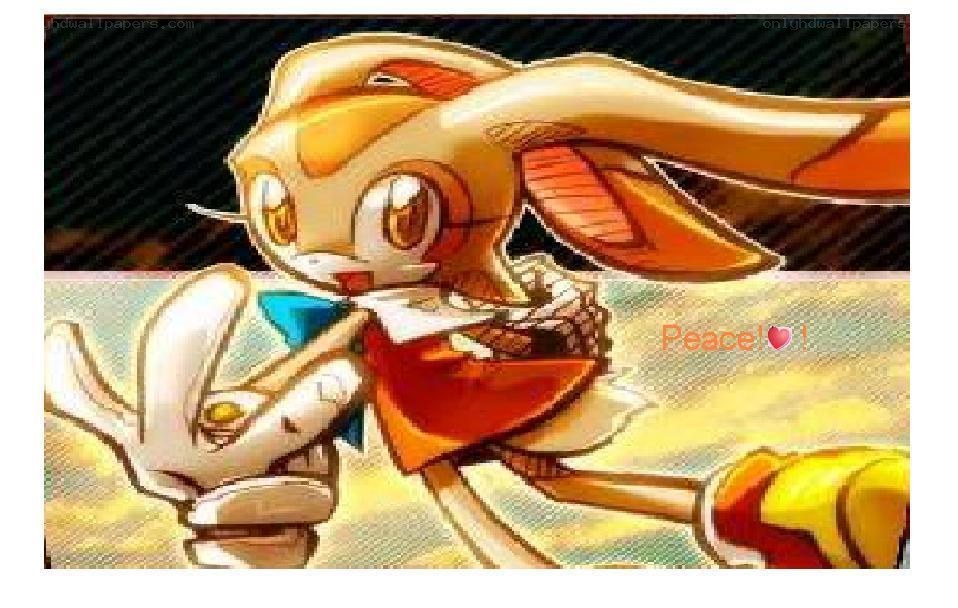 Bunnie the rabbit character