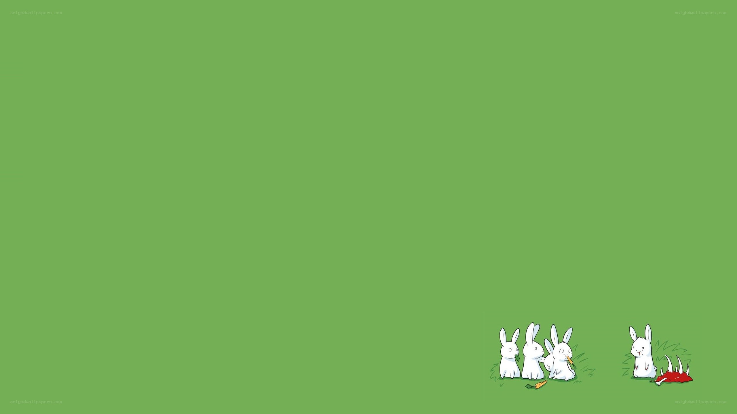 bunnies and a dead rabbit