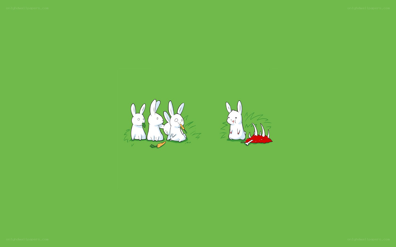 bunnies and a monster