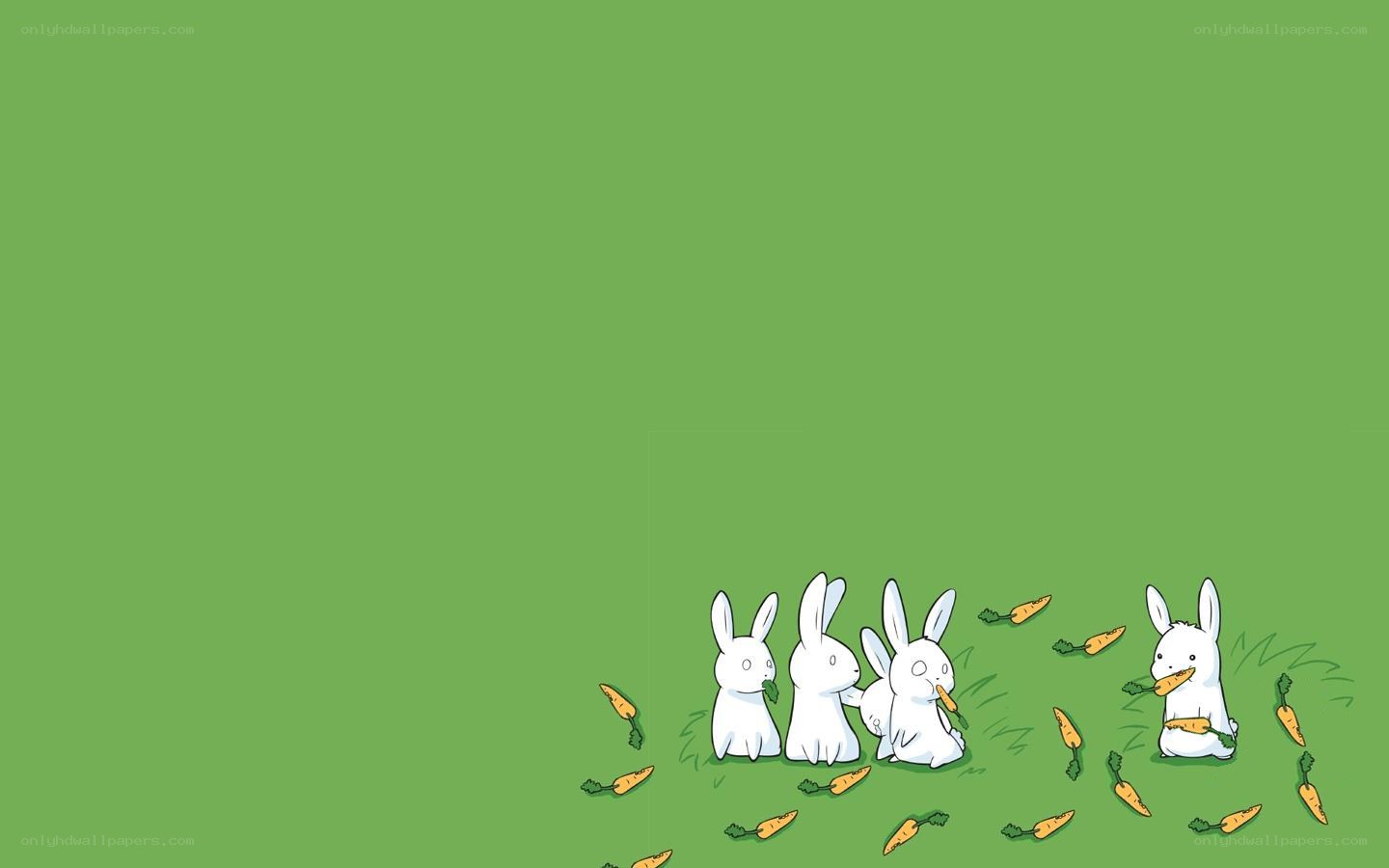 bunnies eating carrots