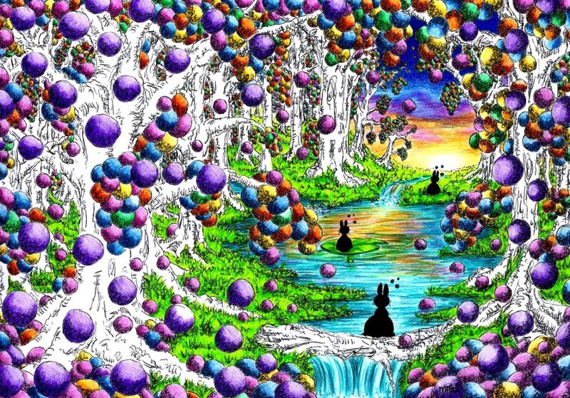 Bunnies in a Forest