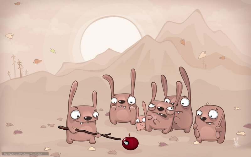 bunnies in the desert
