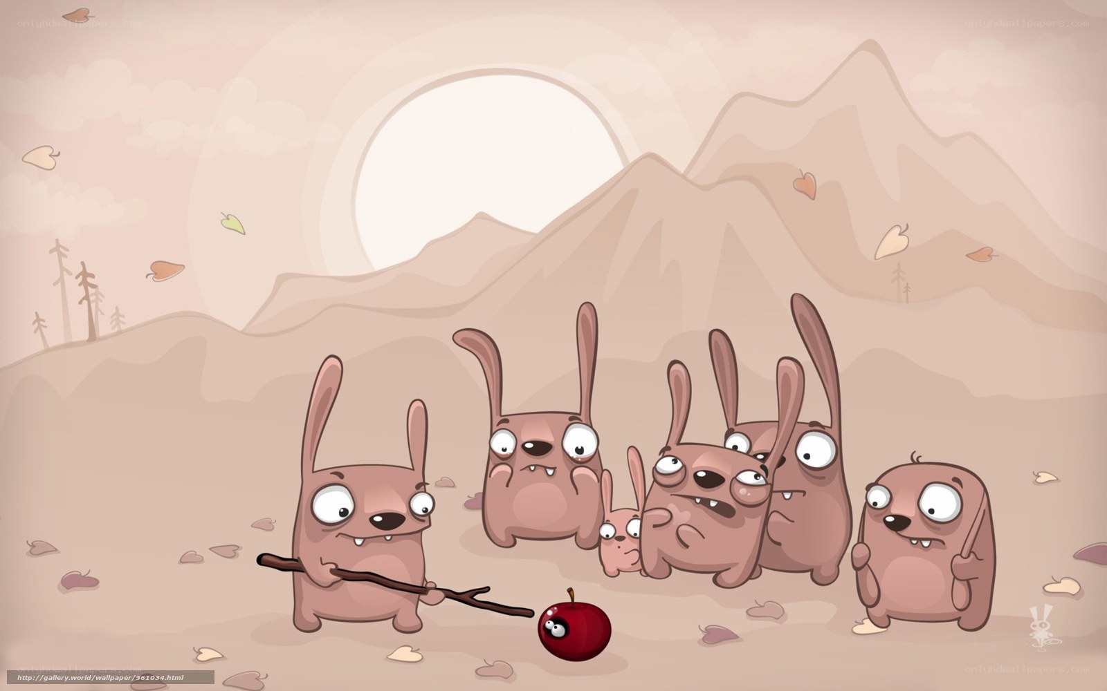 bunnies in the desert