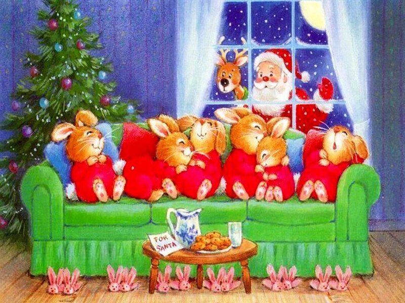 Bunnies on a Couch