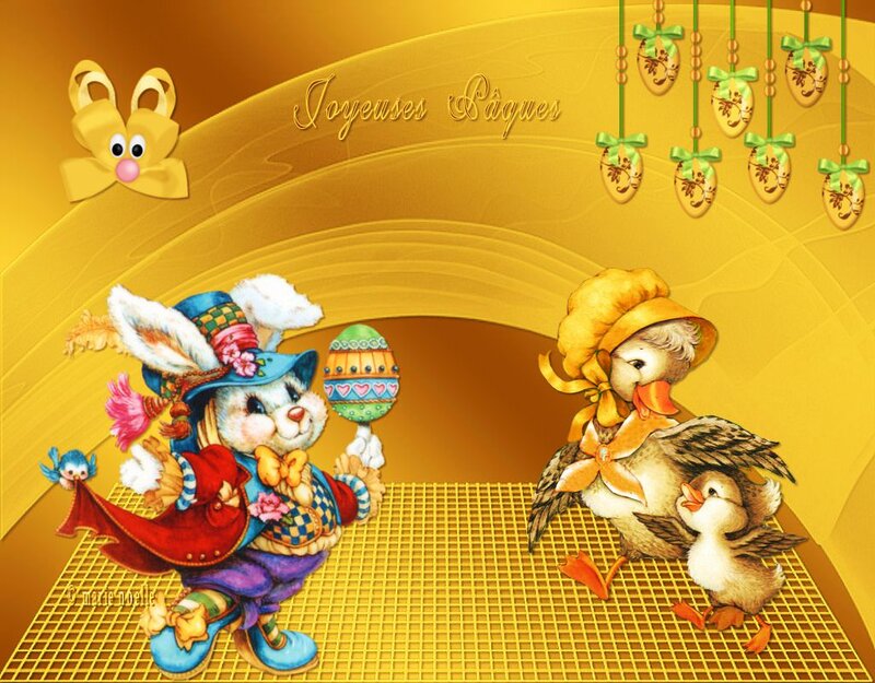 Bunny and Duck Family