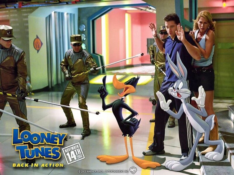 Bunny and Duck in Hallway