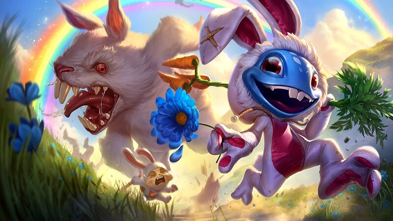 Bunny Characters in Field