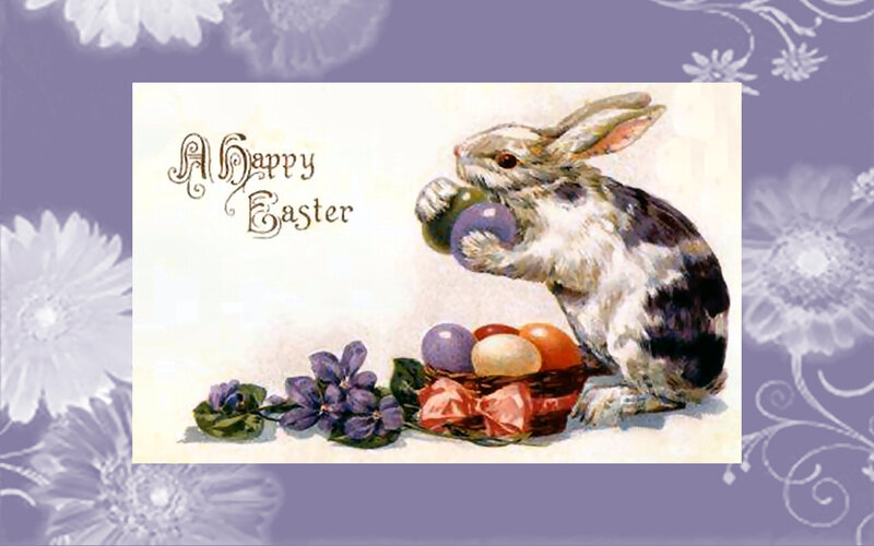 Bunny Holding Egg