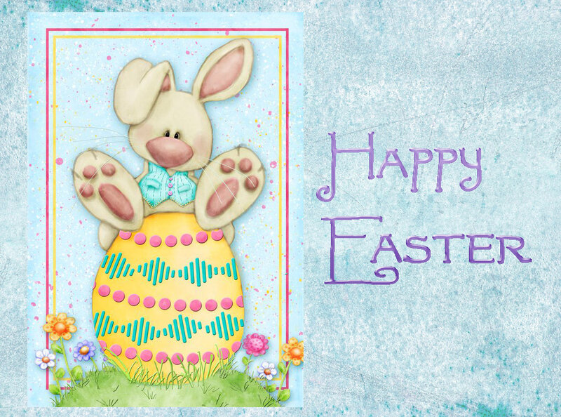 Bunny in an Egg — Blue